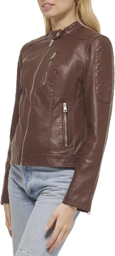 Vista 3 de Levi's Women's Faux Leather Motocross Racer Jacket (Standard and Plus)
