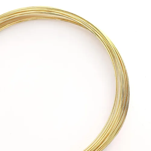 Vista 12 de Beadia - Alambre bañado en oro de 14 quilates de 0.4 mm, 10 metros de cordón de cuentas para pulseras, collares, encantos, cuentas para hacer joyas