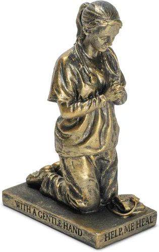 Vista 9 de Dicksons Llamada a Rezar Manos Rezando 12,7 x 8,3 cm Resina Piedra Figura de Mesa en Tono Bronce Antiguo