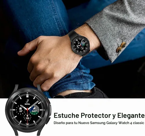 Vista 6 de E ECSEM Funda compatible con Samsung Galaxy Watch 4 Classic de 1.654 pulgadas, 1.811 pulgadas, 8 paquetes de funda protectora de TPU suave a prueba
