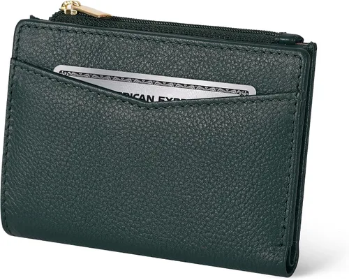 Vista 21 de Oak Leathers Cartera de cuero para mujer – Monedero pequeño RFID para tarjetas de crédito y soporte de identificación para damas, regalo