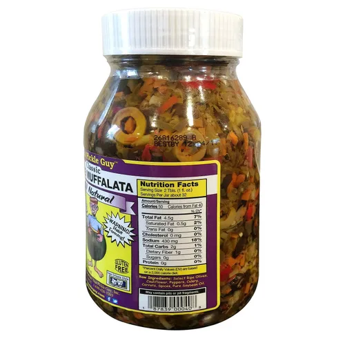 Vista 2 de That Pickle Guy Mezcla clásica de muffalata de oliva, tarro de 32 onzas