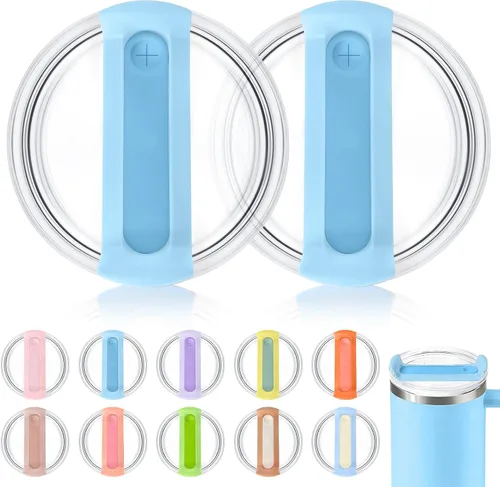 Vista 21 de Tapa de vaso de 40 onzas para Stanley, a prueba de derrames, resistentes a salpicaduras, funda de repuesto para accesorio de copa Stanley