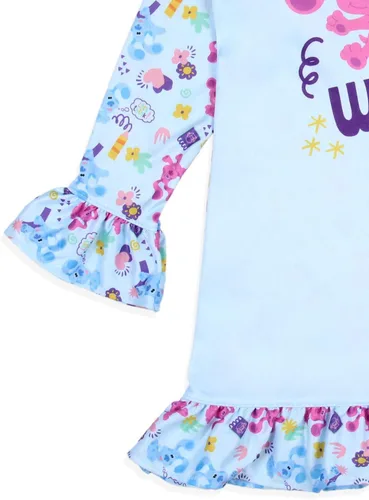 Vista 3 de INTIMO Nickelodeon - Camisón de pijama para niñas pequeñas, color azul, Azul