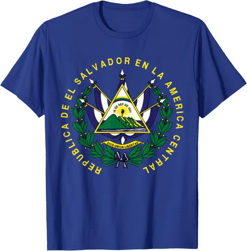 Vista 20 de amdesco Salvador Camisa, salvadoran Escudo de armas playera, mujer L, Blanco