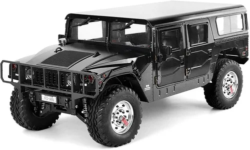 Vista 11 de 1/10 US GM Hummer H1 Camión Militar 4WD Crawler RTR Pro con marco de viaje Negro
