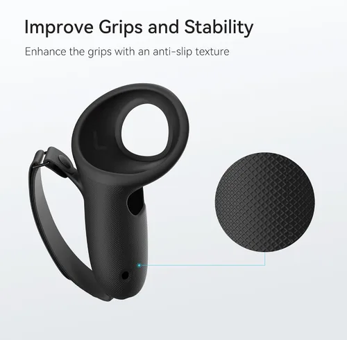 Vista 8 de KIWI design Cubierta de agarre para controlador y batería de 10000 mAh compatible con Quest 3