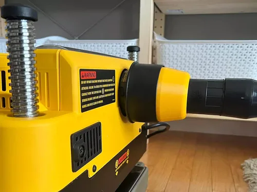 Vista 5 de Adaptador de manguera de 2 1/2 pulgadas compatible con cepilladora Dewalt DW735 y DW735x - ¡Hecho en EE. UU!
