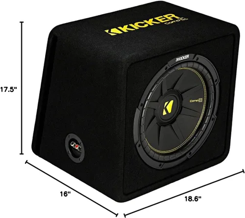 Vista 10 de KICKER Subwoofer VCWC124 CompC de 12" en carcasa ventilada de 4 ohmios