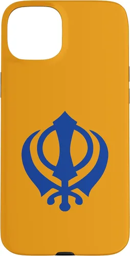 Vista 9 de Khanda Sikh Symbol Chakkar Kirpans Chakra Sikhism - Carcasa para iPhone 17