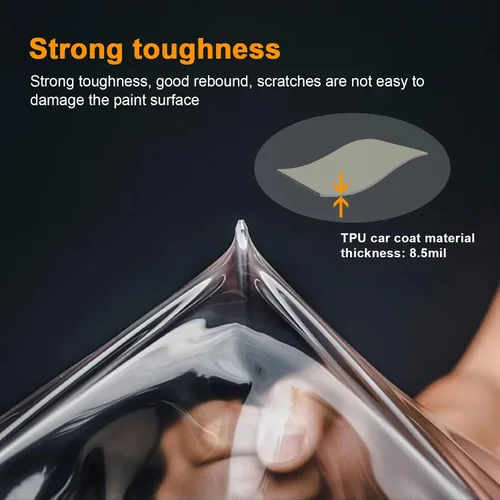 Vista 5 de Película protectora de pintura transparente precortada para automóvil autoadhesiva para Ford Mustang Shelby GT500 2021-2022 a prueba de lluvia