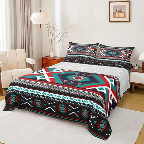 Vista 21 de Castle Fairy Juego de sábanas de motocross tamaño twin, juego de ropa de cama verde con diseño de panal ombré, decoración de habitación de niños