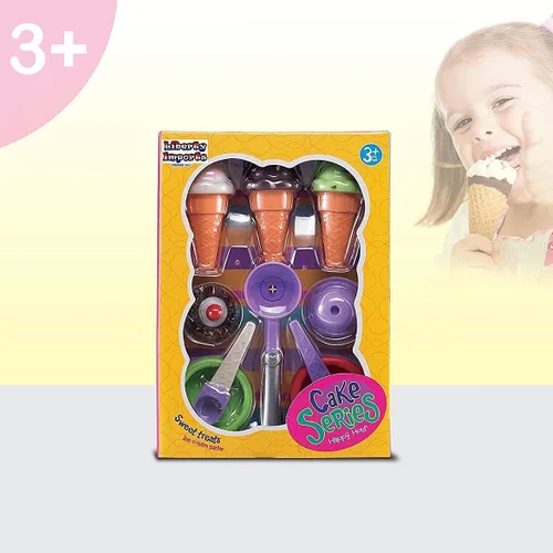 Vista 7 de Dulces Regalos Liberty Imports, juego de helados con puesto de comida rápida para niños