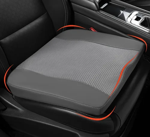 Vista 16 de Lofty Aim Cojín de asiento de automóvil, cómodos cojines de espuma viscoelástica para conducir, alivio del dolor de ciática y espalda baja, almohada