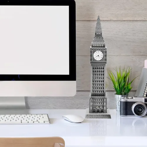 Vista 3 de Modelo Big Ben Modelo de Decoración Arquitectónica Modelo de Aleación Modelo de Construcción Decoración del Hogar Arquitectura Edificio Ornamento