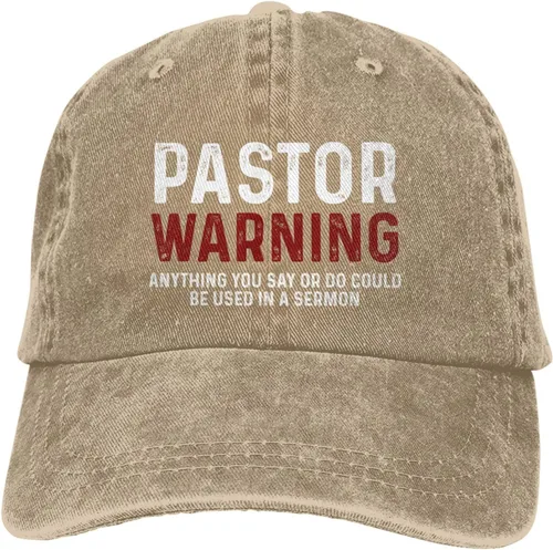 Vista 12 de Regalos de agradecimiento para pastores, regalos para pastores para hombres, sombrero de advertencia para pastor, gorra de advertencia para pastor