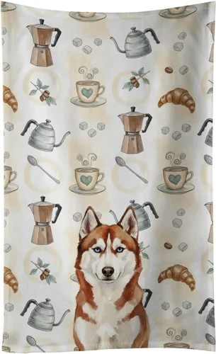 Vista 49 de Caroline's Treasures Afghan Hound - Toalla de cocina para barra de café, terciopelo frontal y lazo de algodón, lavable a máquina Sabueso afgano