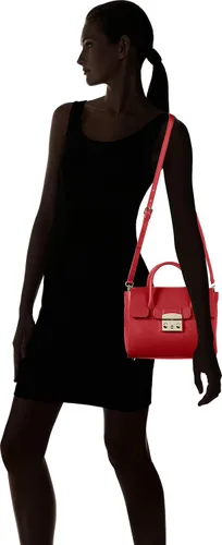 Vista 6 de Furla Mujer Metropolis pequeño satchel, Rojo, talla única