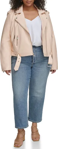 Vista 4 de Levi's Women's Belted Faux Leather Moto Jacket (Regular & Plus Size)