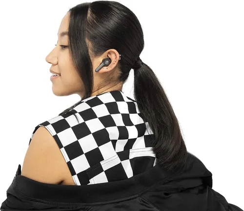 Vista 5 de Skullcandy Indy Fuel - Auriculares inalámbricos intraurales, carga inalámbrica, batería de 30 horas, micrófono, funciona con dispositivos iPhone