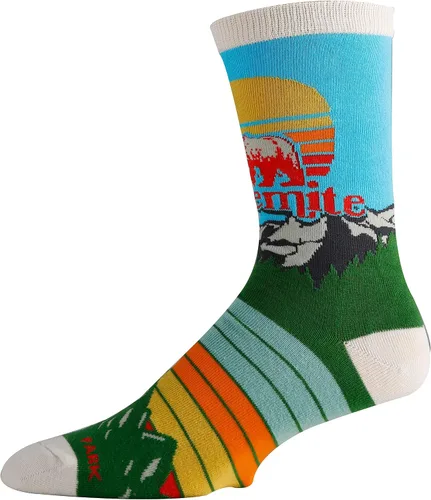 Vista 3 de Men's Funny National Parks Socks, Novelty Cool Crazy Crew Socks Fun Gifts Merch, Size 8-13