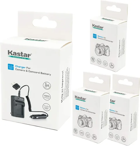 Vista 6 de Kastar Batería NP-FH50 (paquete de 3) y kit de cargador para Sony DSLR-A230 DSLR-A330 DSLR-A290 DSLR-A380 DSLR-A390 HDR-TG1E HDR-TG3 HDR-TG5/5V