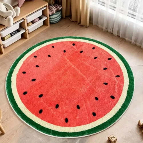 Vista 5 de Poowe Alfombra redonda para sala de juegos para niños, alfombra suave del alfabeto para dormitorio, colección de juegos, alfombra de aprendizaje