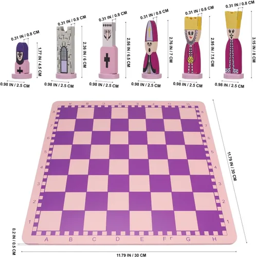Vista 2 de TOYANDONA Juego de ajedrez de viaje 3 en 1, juguetes educativos de ajedrez con tablero para niños y adultos, juego de mini piezas de madera