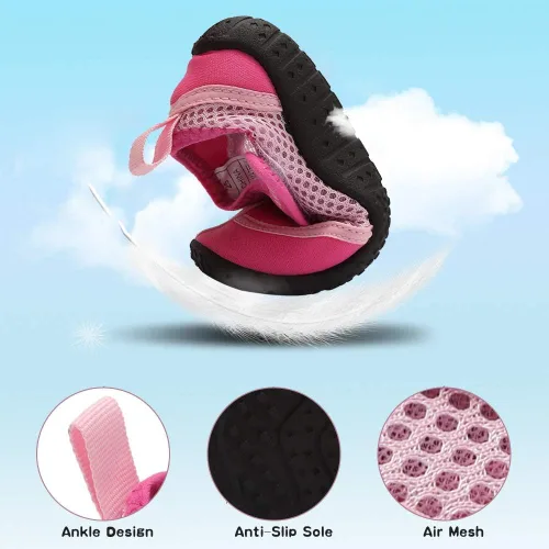 Vista 4 de CIOR Zapatos de agua para niños pequeños, zapatos acuáticos para piscina, playa, deportes deportivos para niñas y niños