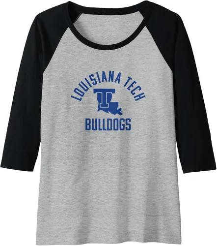 Vista 10 de Louisiana Tech Bulldogs Large One Color Raglan Baseball Tee