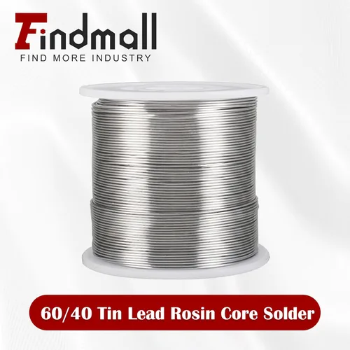 Vista 2 de findmall Alambre de soldadura de base de colofonia de plomo de estaño 60/40 para soldadura eléctrica 0.031"/0.8mm 1lb/454g
