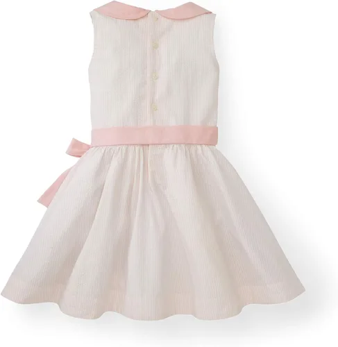 Vista 2 de Hope & Henry - Vestido para niña con cuello Peter Pan