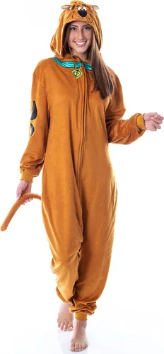 Vista 6 de INTIMO Scooby-Doo - Disfraz de pijama con capucha para hombre, Marrón