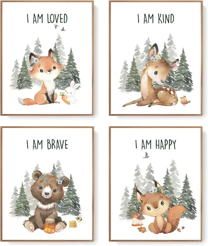 Vista 11 de LARTSFRO Decoración de pared de la Biblia de animales para niños, elefantes, leones, jirafas, cebras, decoración bohemia para guardería, dormitorio