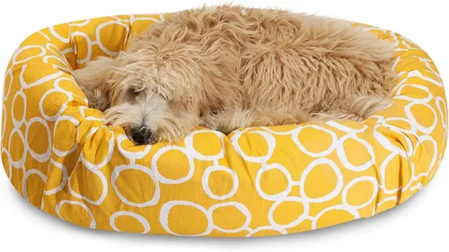 Vista 10 de Majestic Pet Cama de bagel Sherpa negro Fusion de 24