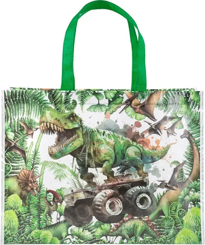 Vista 12 de Loveinside Bolsas grandes de regalo recicladas con asas, bolsa de regalo reutilizable para fiestas de cumpleaños para niños, bolsa de compras – 16 x