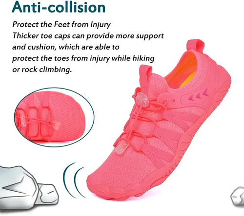 Vista 2 de Zapatos de agua para mujeres y hombres, zapatos de playa, zapatos de natación, zapatos de piscina, zapatos de río, zapatos descalzos de secado