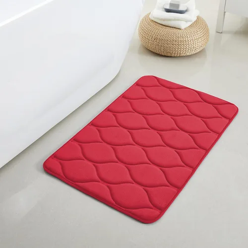 Vista 27 de Yafa Home Fashion 1 alfombra de baño de 17 x 24 pulgadas, espuma viscoelástica, absorbente de agua y antideslizante, color negro