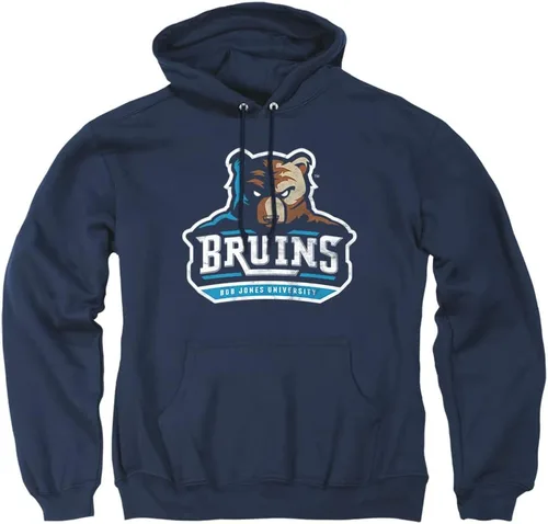 Vista 17 de Distressed College Primary Logo Adult Pullover Hoodie Collection 1 Universidad Estatal de Albany