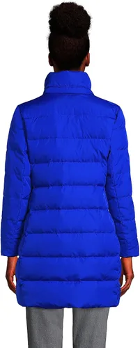 Vista 5 de Lands End - Abrigo con capucha largo de invierno y grado de relleno de 600 en capacidad de aislamiento térmico para mujer