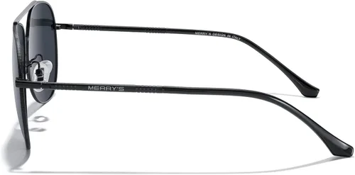 Vista 3 de MERRY'S Lentes de sol de aviador para mujeres y hombres, lentes de espejo polarizadas con funda, lentes de sol polarizadas para conducción, 2.362 in