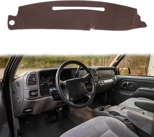 Vista 6 de Cubierta de Tablero a Medida para Chevy Chevrolet Silverado/GMC Sierra C1500 C2500 C3500 K1500 K2500 K3500 de 1997-2000, GMC Yukon/Chevy Tahoe