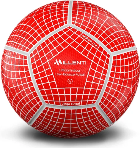Vista 17 de Balón de fútbol Millenti tamaño 5 – Reverse Bend-It – Balón de fútbol con alta visibilidad, fácil de rastrear – Balones de fútbol oficial con unión