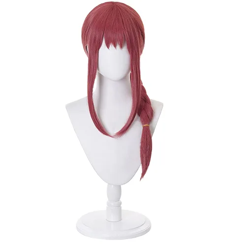 Vista 4 de Pelucas de pelo de cosplay de anime para hombres y mujeres (rojo)