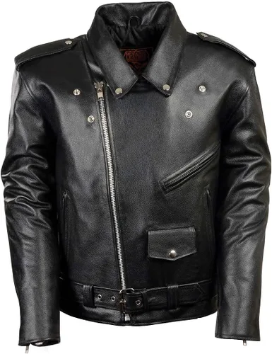 Vista 9 de Milwaukee cuero para hombre motocicleta