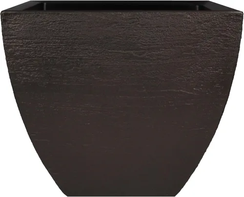 Vista 9 de Tusco Products MSQ16BK - Maceta cuadrada moderna para jardín, 16 pulgadas, color negro
