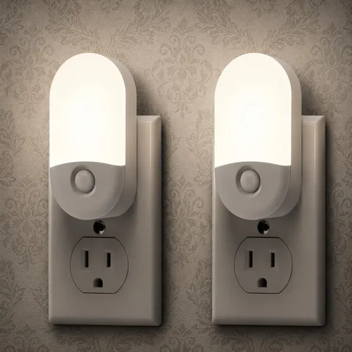 Vista 8 de L LOHAS LED Luces nocturnas enchufables a la pared, [2 unidades] Luz nocturna LED regulable con sensores de luz, luces nocturnas de brillo ajustable