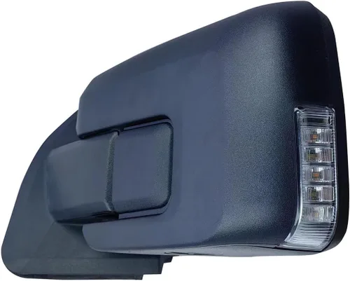 Vista 5 de Reemplazo de espejo retrovisor del lado del conductor izquierdo con cubierta texturizada, plegable manual con intermitente y ajuste eléctrico