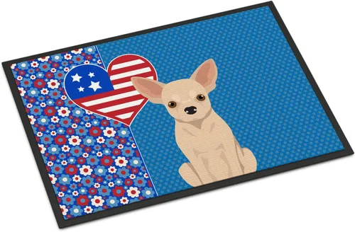 Vista 115 de Caroline's Treasures WDK5119JMAT Airedale Terrier USA - Tapete para interiores o exteriores, 24 x 36 pulgadas, tapete para puerta delantera