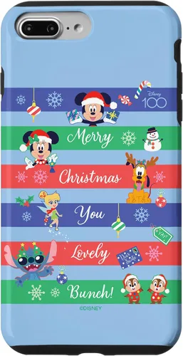 Vista 12 de Funda para iPhone 16 Disney 100 Mickey & Friends Merry Christmas You Lovely Bunch